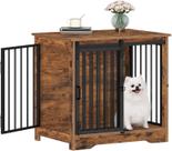 Móvel Caixa para Cachorro Hzuaneri 69cm com Porta de Celeiro em Madeira para Cães Pequenos