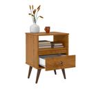 Movel Multitarefa Apoio Mesa Mesinha Para Cabeceira Casal Solteiro Wood New EJ Cores