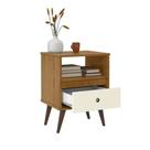 Movel Multitarefa Apoio Mesa Mesinha Para Cabeceira Casal Solteiro Wood New EJ Cores