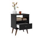 Movel Multitarefa Apoio Mesa Mesinha Para Cabeceira Casal Solteiro Wood New EJ Cores