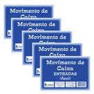 Movimento de Caixa Entradas Azul 155x107mm PT 20 - Tamoio