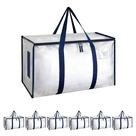 Moving Bags Simple Deluxe, pacote com 6 unidades, extra grandes com tampas brancas