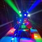Moving Magic Ball Laser Rgbw Efeitos Giratórios Dmx Strobo