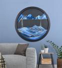 Moving Sand Art Picture Wall Hanging OneShow 44 cm azul