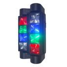 Moving Spider Beam 8 Leds 3w Rgbw DJ Profissional Show DMX/AUTO/SOM