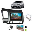 Mp5 7po Multimidia Moldura 2din Civic 2006 ate 2011 + Camera