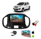 Mp5 Central Multimidia Moldura 2 Din Uno Mille Fire 2015 Ate 2020 + Camera