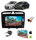 Mp5 Central Multimidia Moldura Peugeot 308 2014 2015 Camera