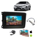 Mp5 Multimidia Moldura 2 Din Honda Civic 2014 2015 + Camera