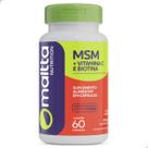 MSM Metilsulfonilmetano Biotina Vitamina C 60 Cápsulas Enxofre Orgânico Metil Articulações Cáps