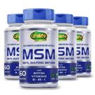 Msm metilsulfonilmetano vitaminas biotina b1 b5 vitamina c 60 caps unilife kit 4 unid