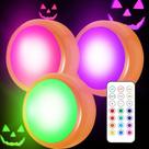 Mudança de cor laranja Pumpkin Light COOCER com controle remoto RGB Mudança de cor laranja Pumpkin Light COOCER com controle remoto RGB
