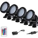 Mudança de cor submersível Pond Lights ZHGSERVU com controle remoto