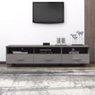 Mueble para TV Casafoyer de Madera Maciza de Pino Gris Claro 158x40x40 cm