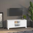 Mueble para TV Casafoyer Industrial de Metal Blanco 105x35x42 cm