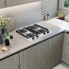 Mueller Cooktop Conversível a Gás Natural MCG4BL 4 Bocas Bivolt 2400W Mesa de Alumínio Grades de Ferro Fundido Mueller Cooktop Conversível a Gás Natural MCG4BL 4 Bocas Bivolt 2400W Mesa de Alumínio Grades de Ferro Fundido