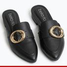 Mule Beira Rio 4134.1021P Preto Feminino Elegante Conforto -