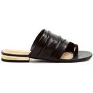 Mule Cecconello em Couro Preto