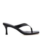 Mule Couro Preto Yasmin Werner