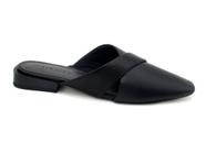 Mule Feminina de Couro Lialine 197170149 Preto