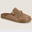Mule Feminina Flatforme Pepete Botton Ouro Moleca 5743.213.9569 -