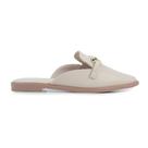 Mule Feminino Bebecê Napa Singapura Bege - T1118-065