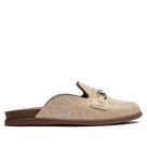 Mule Feminino Beira Rio Napa Detalhe Creme/Dourado