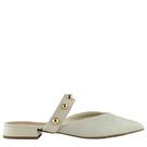 Mule Feminino Bottero Bico Fino Tira e Esferas Douradas Off White 354823 Mule Feminino Bottero Bico Fino Tira e Esferas Douradas Off White 354823
