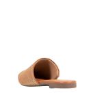 Mule Feminino Caramelo com Paetê Dourado Elegância E Conforto em Cada Passo