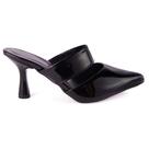 Mule Feminino Casual Scarpin Social Tamanco Moda Evangélica Salto Taça Médio 7 Cm