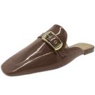 Mule Feminino Conforto Envernizado Sua Cia