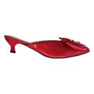 Mule Feminino Hibisco Verniz com Laço Comfort