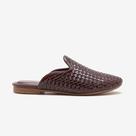 Mule Feminino Lorena Couro Marrom