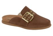 Mule Feminino Moleca Camurça Fivela