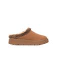 Mule Feminino Quiz Clog Forrado Camel