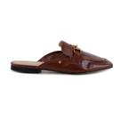 Mule Feminino Solis Brasil Caseinado Marrom Mogno - 466A