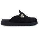 Mule Feminino Via Marte Camurça Preto - 252-001-01 Mule Feminino Via Marte Camurça Preto - 252-001-01