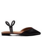 Mule Feminino Vizzano com Tiras de Strass Preto/Prata