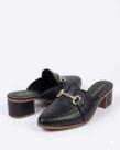 Mule Hellen Suzan Detalhe Dourado Salto 4 Cor:PretoTamanho:33