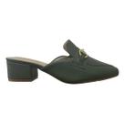 Mule Loafer Salto Bloco Baixo Feminino Modare 7340.124 Verde