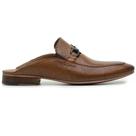 Mule Masculino Whisky Linho Sola De Couro 058863