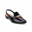 Mule Rasteiro Feminino Detalhe Dourado Conforto Mississipi