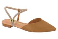 Mule slingback feminino vizzano com strass - 12061003