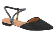 Mule slingback feminino vizzano com strass - 12061003