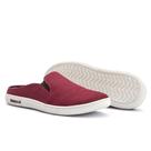 Mule Slip On Urban Casual Vermelho Lona Macio Dia Dia