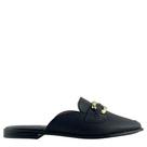 Mule Vizzano Feminino Preto com Fivela Dourada 1376118