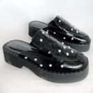 Mule Wanda Reflexo Preto Dona Be Mule Wanda Reflexo Preto Dona Be