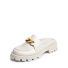 Mules DREAM PAIRS SDML2326W Plataforma Chunky Slip-On Bege