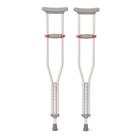 Muletas Medline de alumínio leve Red Dot 4'6"-5'2"