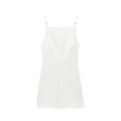 Mulheres moda alças com arco mini vestido em linha reta pescoço volta zíper vestidos femininos mujer Mulheres moda alças com arco mini vestido em linha reta pescoço volta zíper vestidos femininos mujer
